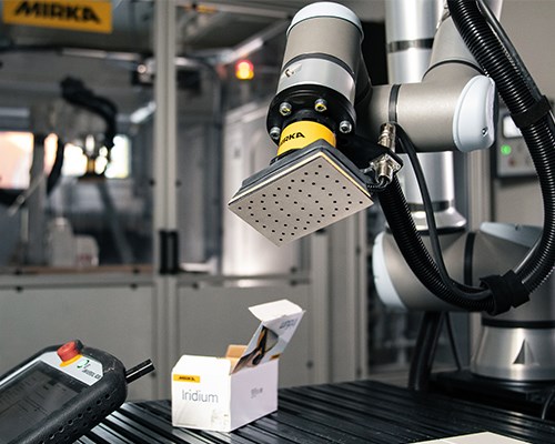 Mirka esittelee uusia tuotteita robottihiontaan