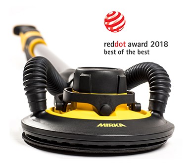 La toute dernière innovation Mirka récompensée par le prix Red Dot Award 2018
