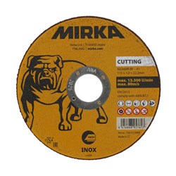 Mirka Cutting Wheel 115x1,0x22,2mm M2A60R-BF Inox