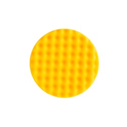 Желтый поролоновый полировальный диск 150 мм, рельефный, 2 шт/уп