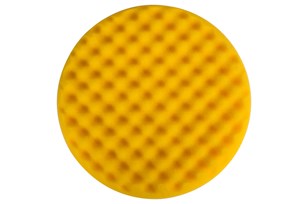 Foam Polishing Pad 8x1.25 Yellow Waffle, 2/Pkg