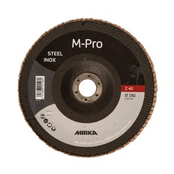 Flap Disc M-PRO 180x22 Inox ZIR Plano 40