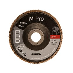 Flap Disc M-PRO 127x22 Inox ZIR Plano 40