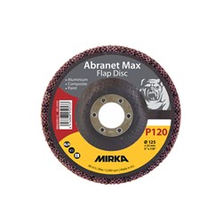 Abranet Max Flap disc T29 125mm ALOX 120 