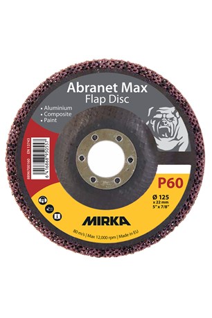 Abranet Max Flap disc T29 125mm ALOX 60