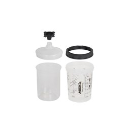 Paint Cup System 400ml, Filter Lid 125µm, 50/Pack