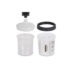 Paint Cup System 650ml, Filter Lid 125µm, 50/Pack