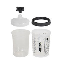 Paint Cup System 850ml, Filter Lid 125µm, 50/Pack