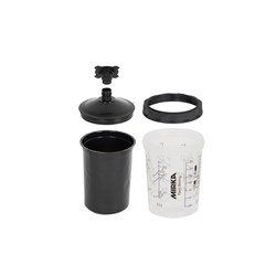 Paint Cup System UV 400ml, Filter Lid 125µm, 50/Pa
