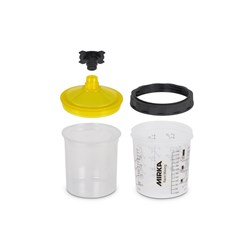 Paint Cup System 650ml, Filter Lid 190µm, 50/Pack