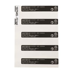 Type Label Kit for DEROS 350X CV 110-120V