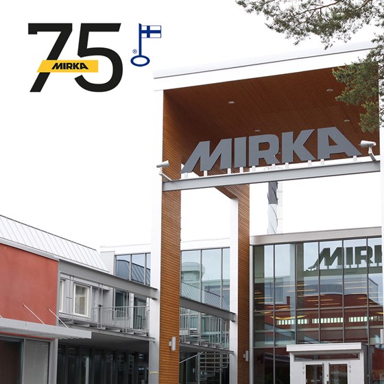 Mirka`s slipemateriell har vært på markedet i 75 år