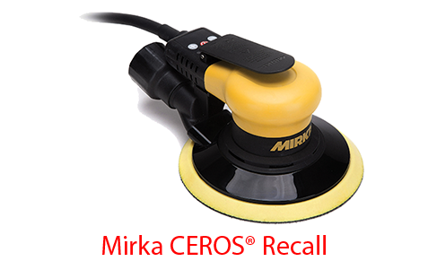 Mirka Recalls Select CEROS Sanders
